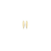 Oval Yellow Gold Stud Earrings - Dracakis Jewellers